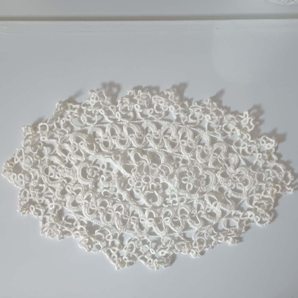 Delicate White Lace Doily
